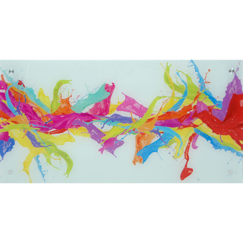 Scrivania 120x60xH75 cm in Vetro View Colours