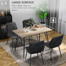 Tavolo da Pranzo per 4 persone 120x70x76 cm Piano Effetto Legno