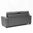 Divano 2 Posti 182x85x77 cmin Tessuto Grigio