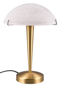 Lampada da Tavolo da Interno Attacco E14 in Metallo Ottone Opaco