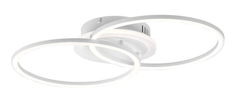 Plafoniera da Interno a LED SMD in Metallo Bianco Opaco