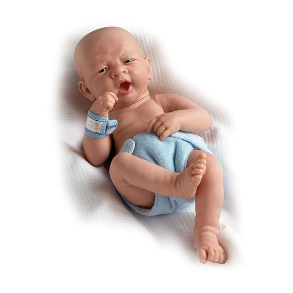 Bambola Bebè Neonato con Pannolino Azzurro 36cm JC Toys sconto