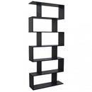 Libreria Alana 80x23,5x190,5 h cm in Truciolare bilaminato Antracite