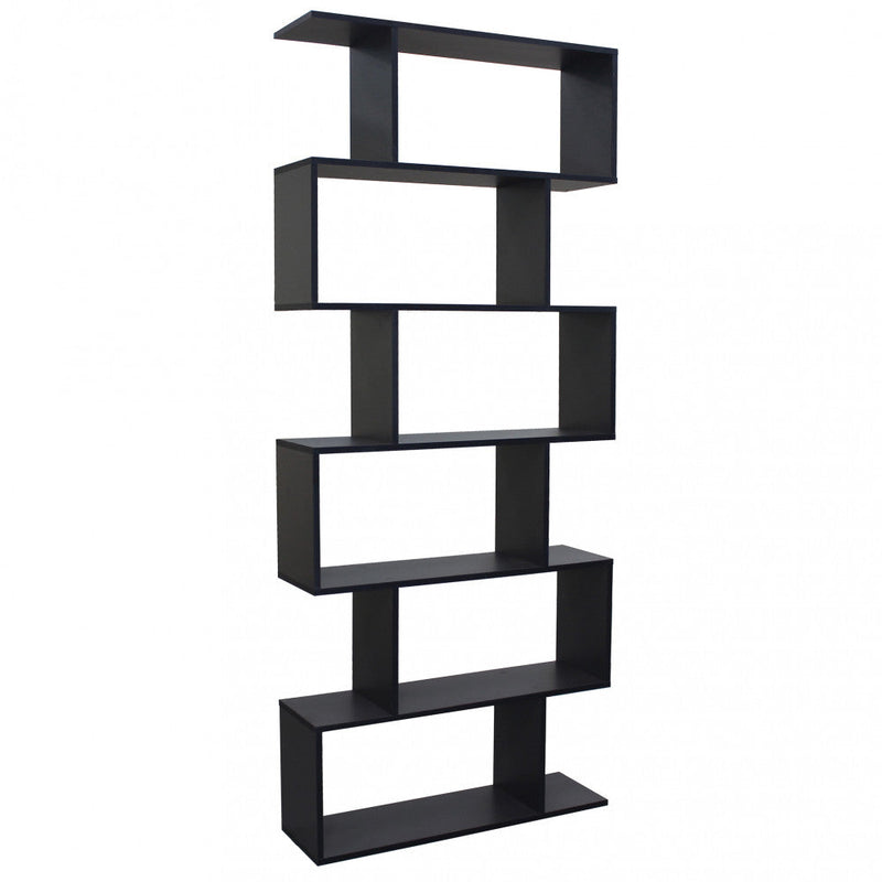 Libreria Alana 80x23,5x190,5 h cm in Truciolare bilaminato Antracite