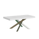 Tavolo Allungabile 140-400x90x77 cm Volantis Premium Bianco Frassino Telaio 4A 
