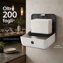 Dispenser da Parete per Carta Piegata 28,3x20,6x10 cm in ABS Bianco e Nero      