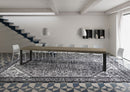 Tavolo Allungabile 140-400x90x77 cm Tecno Premium Tortora Telaio Antracite 