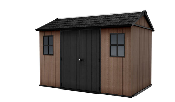 Casetta Box da Giardino 230x350x246 cm Newton Plus 7511/1175 Doppia Opzione Montaggio in Resina Evotech+ Marrone sconto