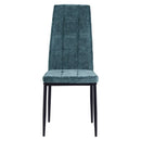 Set 4 Sedie 42x52x98 cm in Tessuto Milano Verdi