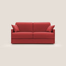 Divano Letto 2 Posti 149x90x96 cm in Tessuto Rosso