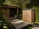 Casetta Box da Giardino 1,63x0,74 m con Pavimento in Legno Picea Massello 16mm Eden