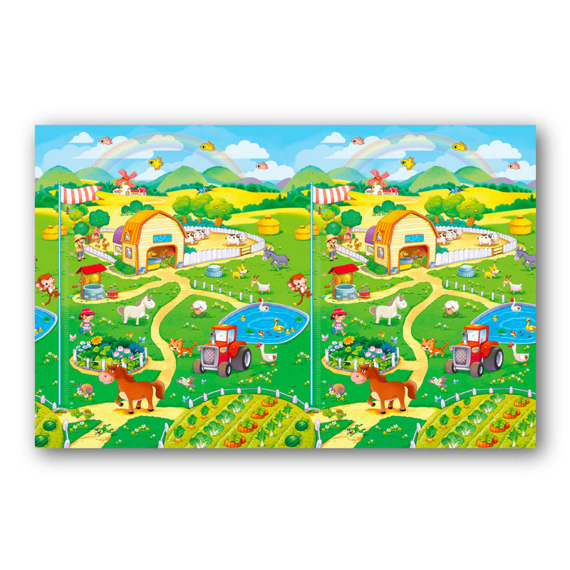 Tappeto Morbido per Bambini 150x120 cm Arrotolabile Multicolore