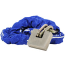 Kit Antifurto Lucchetto e Catena 150 cm in Acciaio per Moto Scooter T.J. Marvin Z021 Blu
