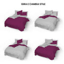 Copripiumino con Sacco e Federe Doubleface Fuxia\/Grigio