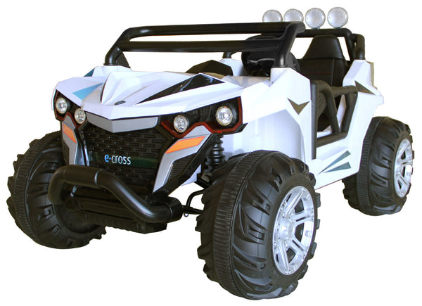 prezzo Macchina Elettrica per Bambini 12V 2 Posti E-Cross Bianca