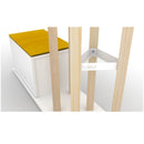 Appendiabiti scarpiera 120x36x168 cm Katana rovere bianco