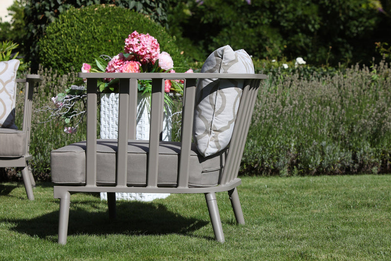 Set Salotto da Giardino in Alluminio Ventura Tortora