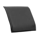 Panca per Sala Attesa 2 Posti da Ufficio con Cuscino e Tavolino in Acciaio e Similpelle Argento/Nero