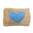 Borsa Acqua Calda Elettrica Ricaricabile Scaldamani Cuore a Peluche Beige