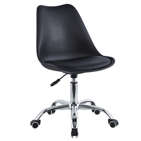 Sedia da Ufficio Operativa in Polipropilene e Similpelle Nera acquista