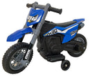 Moto Elettrica per Bambini 6V Motocross Blu