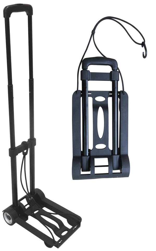 sconto Carrello Pieghevole Portapacchi 35 Kg in Metallo Tosini Carrellino Nero