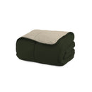 Piumino Invernale in Microfibra 200gr Doubleface Verde Militare/Crema Varie Misure