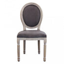 Sedia Constance 48x46x96 h cm in Velluto Tortora