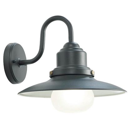 Lampada Applique in Basso Colore Grigio per Esterno Linea Fisher Sovil acquista