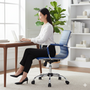 Sedia Poltrona Direzionale da Ufficio in Similpelle Tosini Dallas Blu