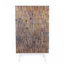 Mobile Amias 90x50x150 h cm in Legno Bianco