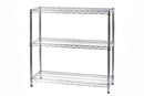 Scaffale in Acciaio Cromato 3 Ripiani Tosini Linea 3X35 - 35x60x90cm\/