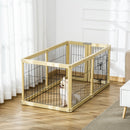 Gabbia per Cani 70x62 cm in Plastica e Filo di Acciaio