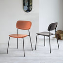 Set 4 Sedie 56,5x49x80,5 cm in PVC Hani Grigie