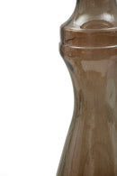 Portacandele Vetro Riciclato Brown Ø17x55 cm Vetro Marrone Chiaro