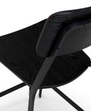 Set 2 Sgabelli 51x51,5xH97 cm in Legno e Metallo Woody Nero