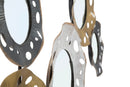 Pannello Gloty 104x4x45,5 cm in Ferro MDF e Specchio Multicolor