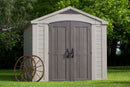 Casetta da Giardino con Mensole 256,5x331,5x243 cm Keter Factor 8x11 in Polipropilene Rinforzato Beige      