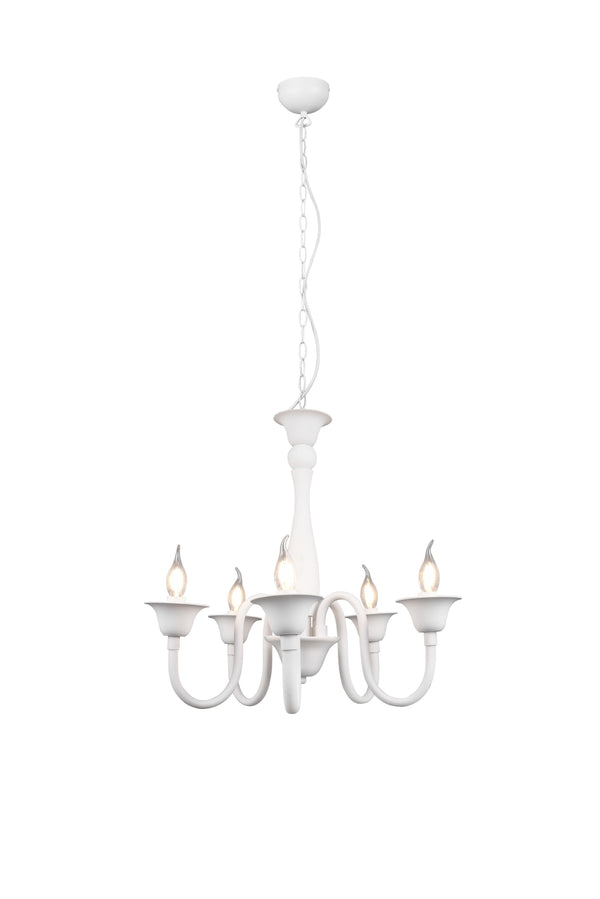 online Lampadario da Interno  E14 in Metallo Bianco Opaco