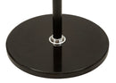 Appendiabiti da Terra Step Ø37x172 cm in Metallo e Faggio e Marmo Nero e Marrone      