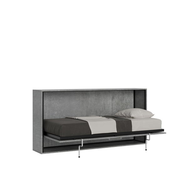 sconto Letto Singolo a Scomparsa Salvaspazio Orizzontale Kando H97 cm Grigio