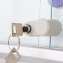 Bacheca con Ante Scorrevoli 116x98,2x5,9 cm in Alluminio Fondo Magnetico Silver