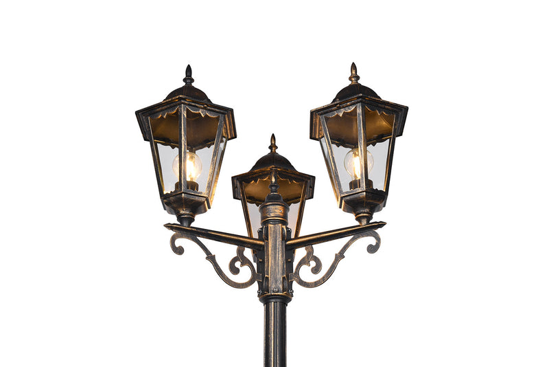 Lampione da Esterno Attacco E27 in Alluminio Ruggine