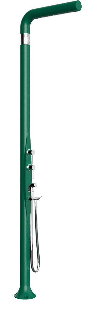 acquista Doccia da Esterno Giardino Miscelatore Deviatore e Doccetta Mobile Arkema Funny Yang Verde