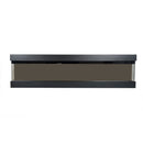 Camino Elettrico da Parete o Incasso Velar 182x20x48 cm Effetto Fiamma Telecomando in MDF Nero Opaco