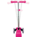 Monopattino a 3 Ruote a LED 3 Altezze Max 50Kg Globber PRIMO Fantasy Lights Up Fiori Grandi Rosa