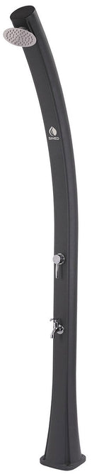 Doccia Solare da Giardino 22L Miscelatore e Lavapiedi Sined Sole Grigia