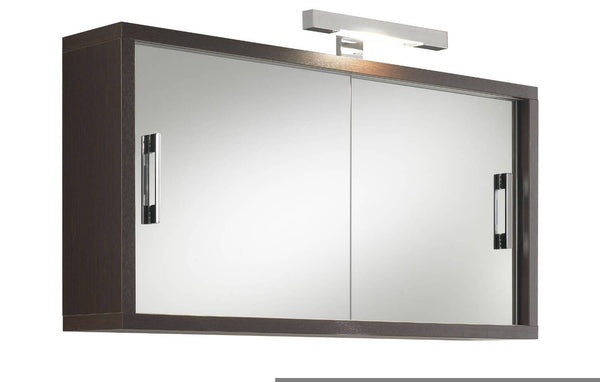 Specchiera 2 Ante in Melaminico 90x18x47,5cm TFT Giava Wengè Specchio acquista