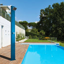 Doccia Solare da Esterno Giardino 30L Miscelatore Arkema Spring S Bianco Crema