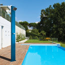 Doccia Solare da Esterno Giardino 30L Miscelatore Arkema Spring S Blu